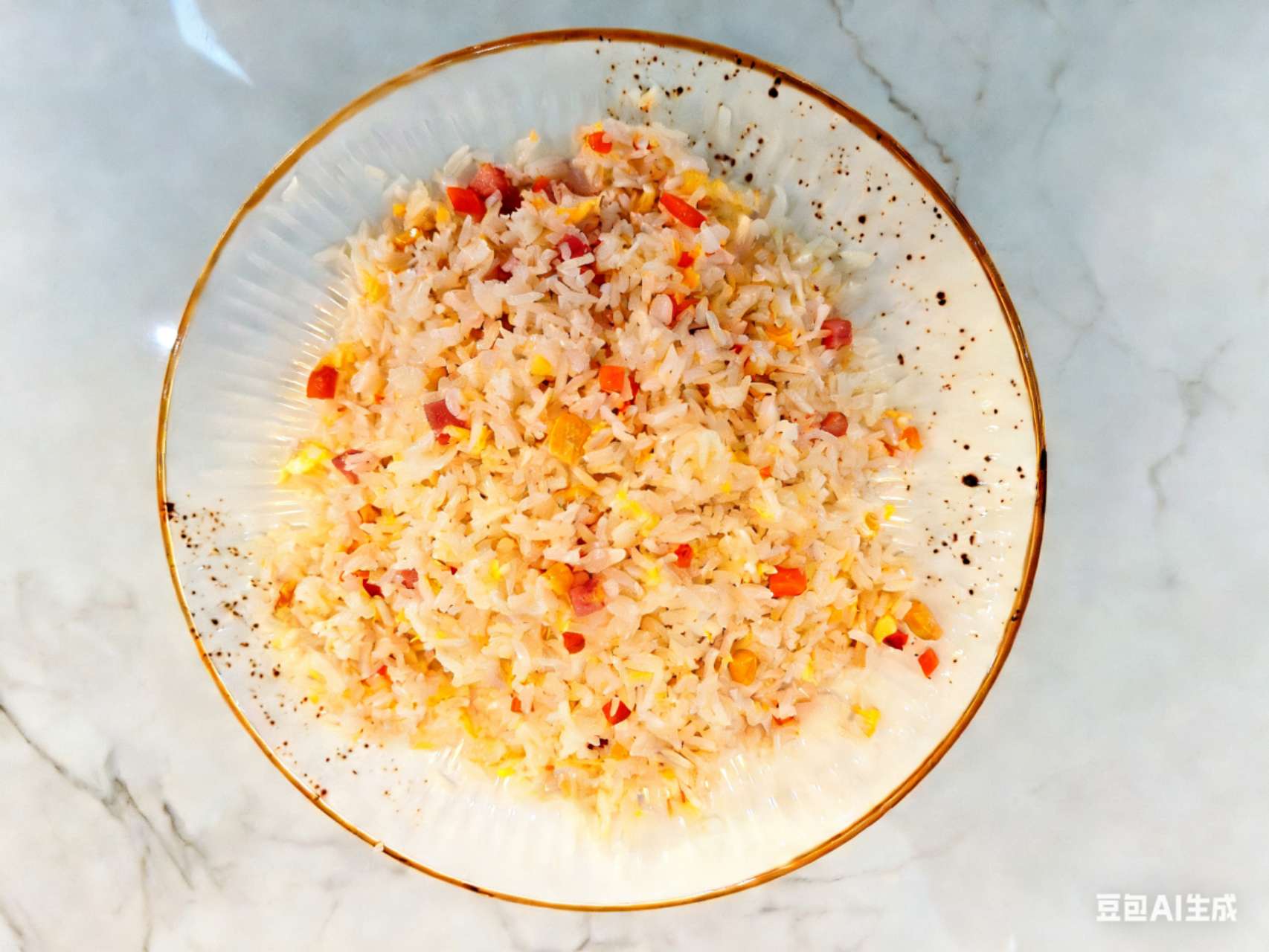 Arroz frito tres delicias