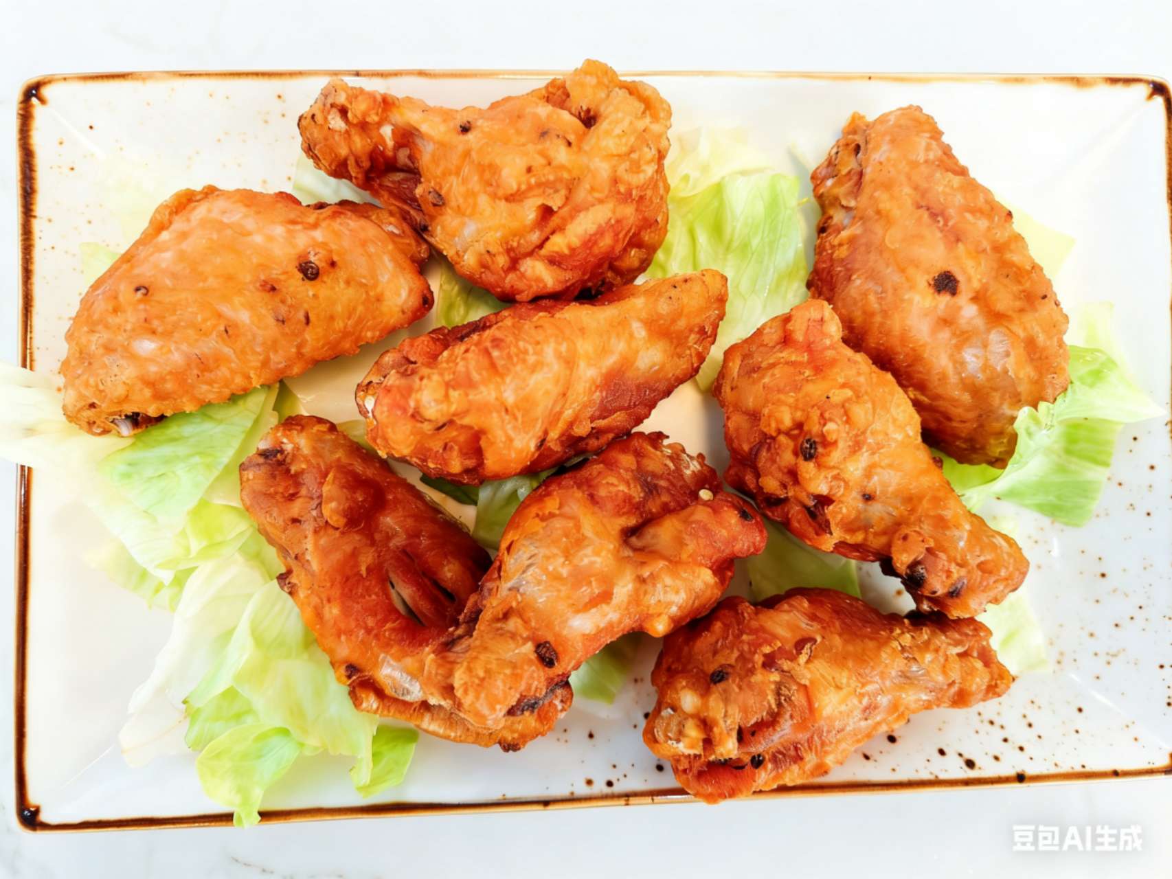 Alitas de pollo fritas