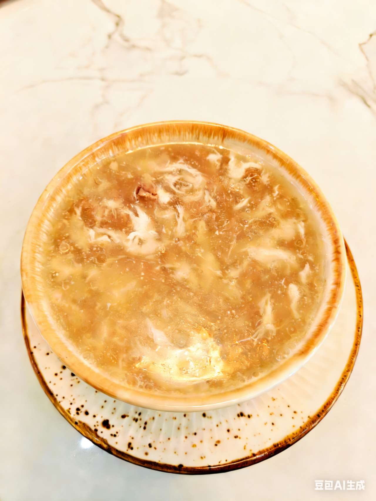 Sopa de nido de golondrinas con pollo